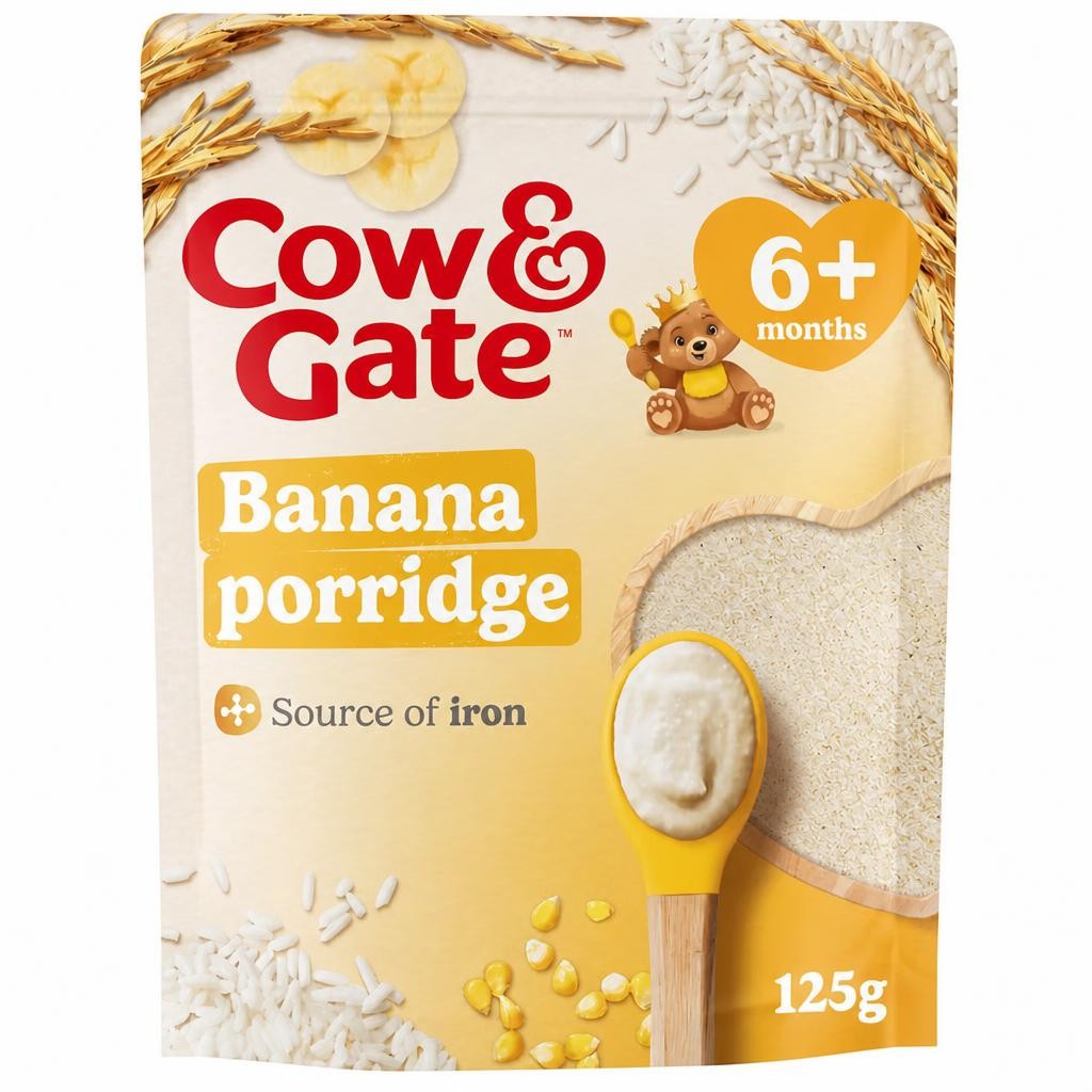 Cow And Gate Banana Porridge 125G