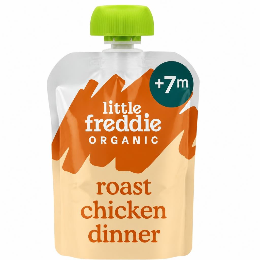 Little Freddie Organic Roast Chicken with Vegetables Baby Food Pouch Single 7m+ 130g