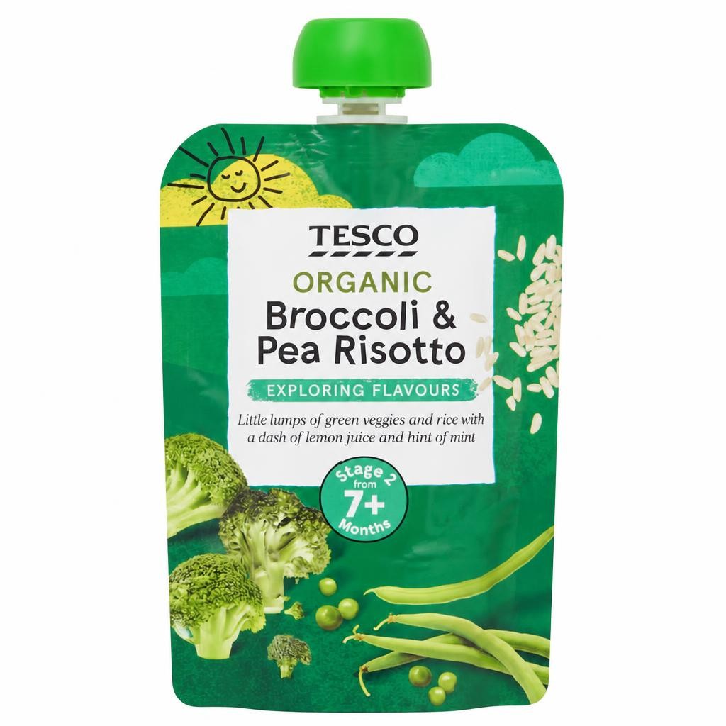 Tesco Broccoli & Pea Risotto Pouch 130g