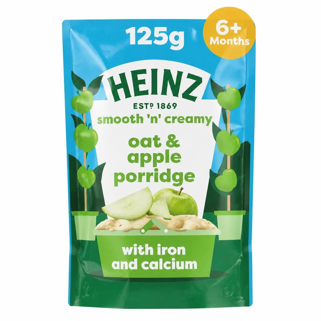 Heinz Oat & Apple Porridge Baby Food 6m+125g