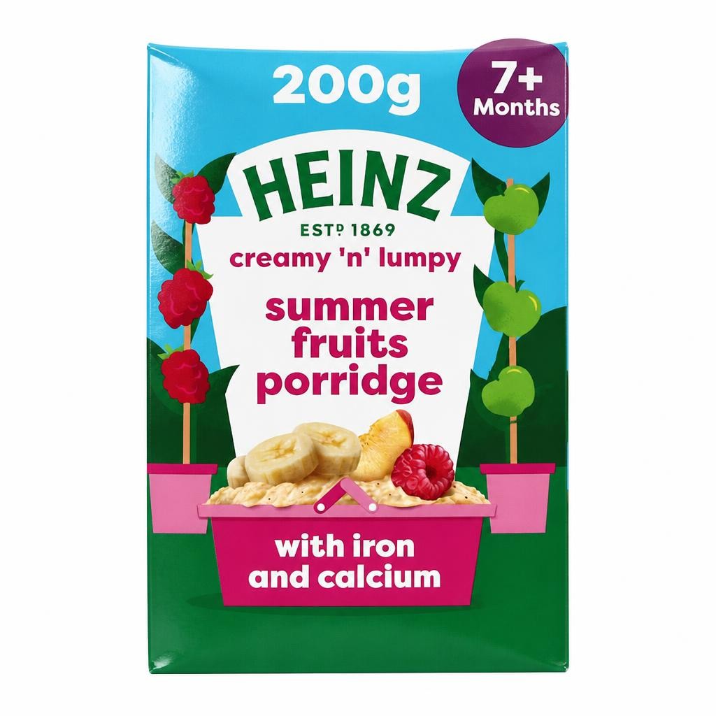 Heinz Summer Fruit Porridge Baby Food 7m+ 200g