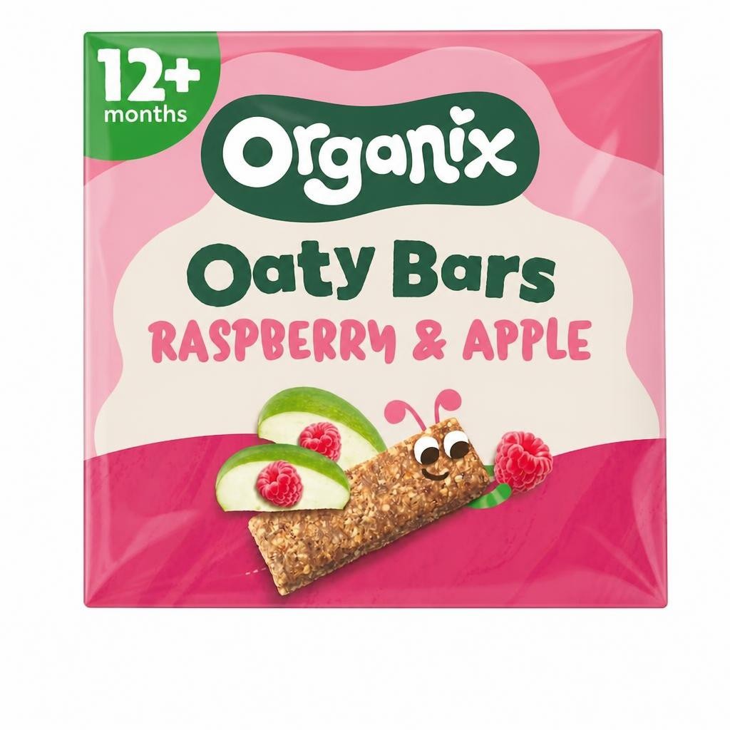 Organix Raspberry & Apple Soft Oaty Bars 6x23g