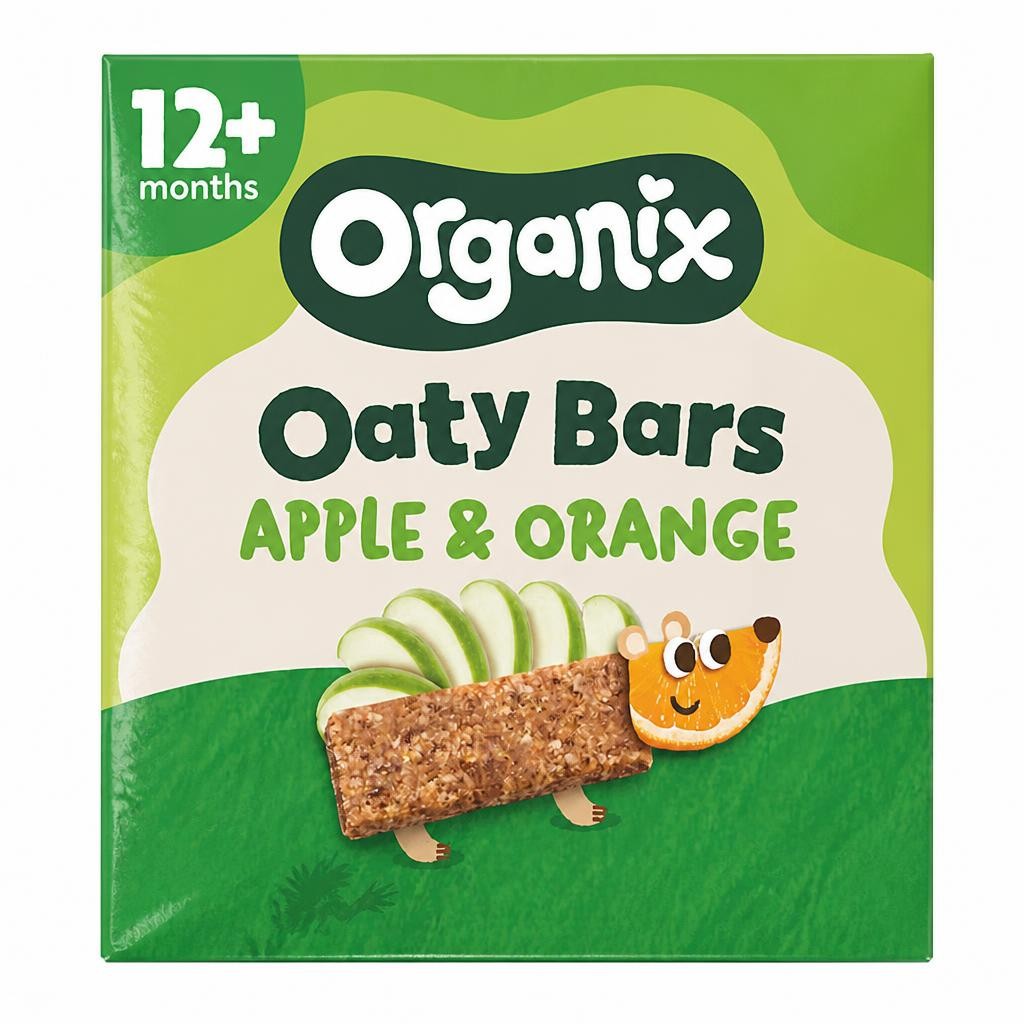 Organix Apple & Orange Soft Oaty Bars 6x23g