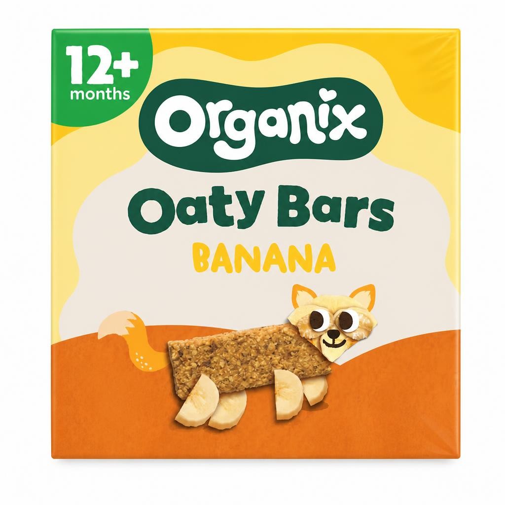Organix Banana Soft Oaty Bars 6x23g