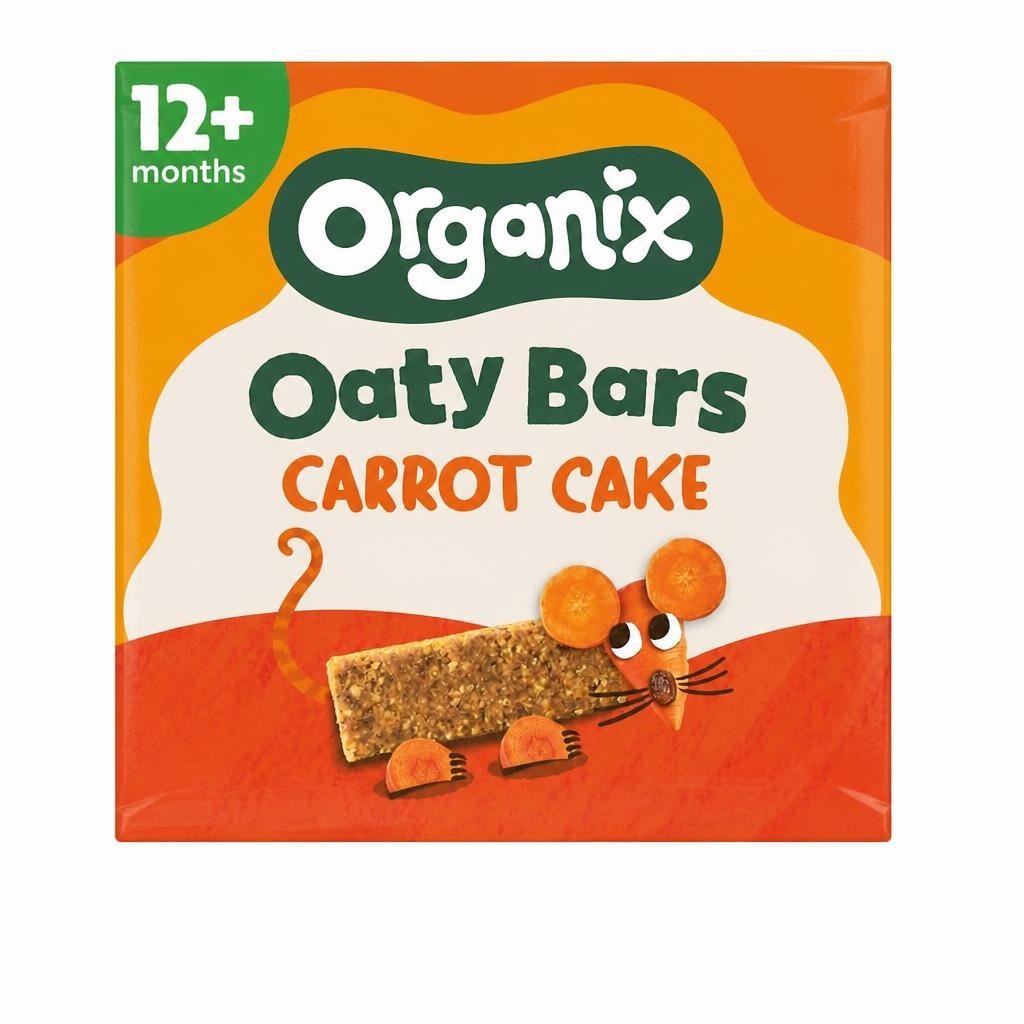 Organix Carrot Cake Soft Oaty Bars 6x23g