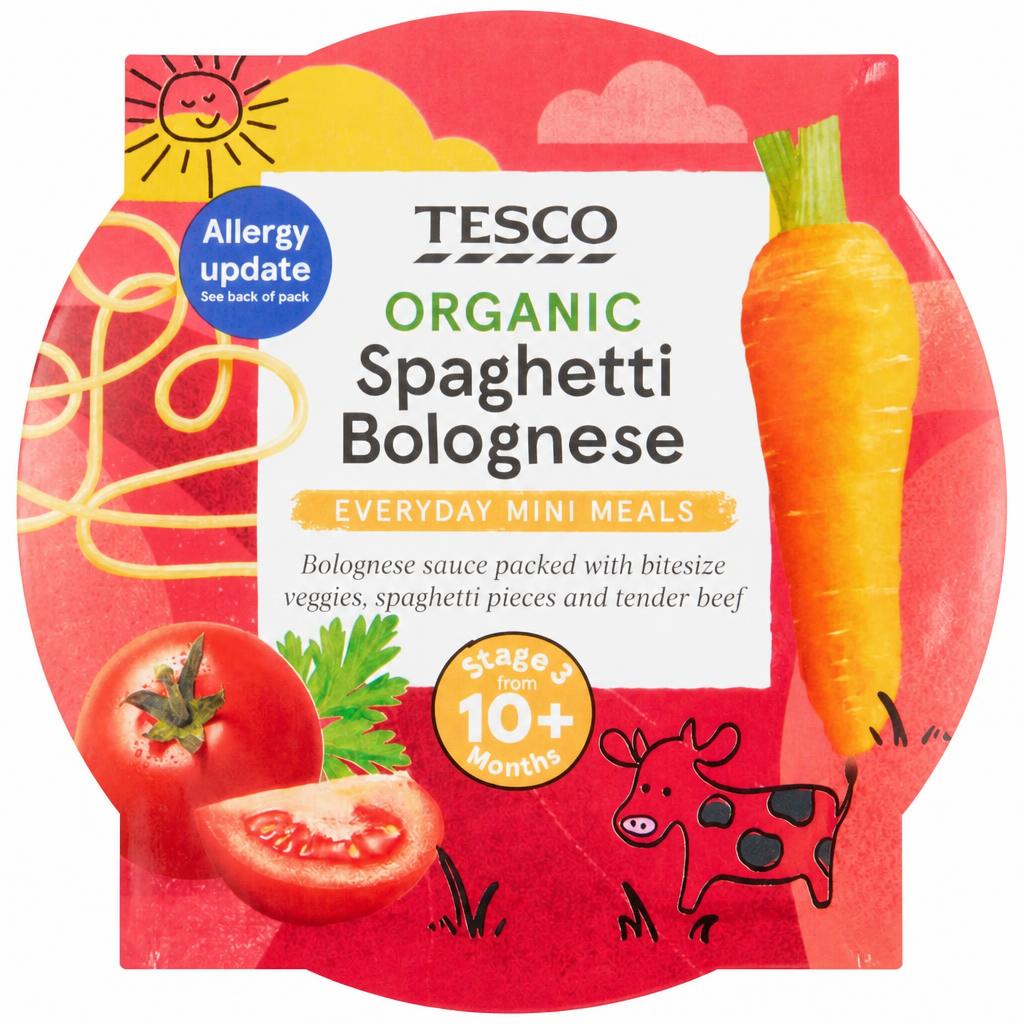 Tesco Organic Spaghetti Bolognese 190g