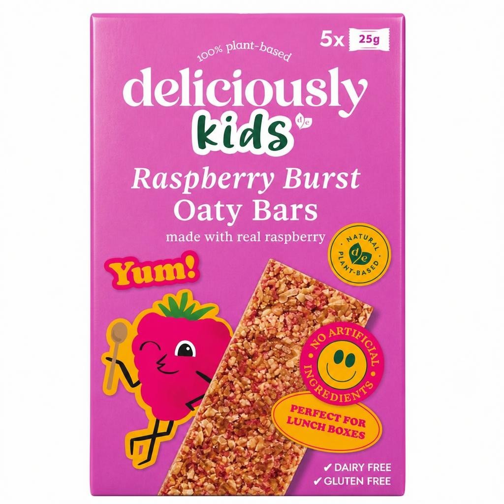 Deliciously Kids Raspberry Burst Oaty Bars 5 x 25g