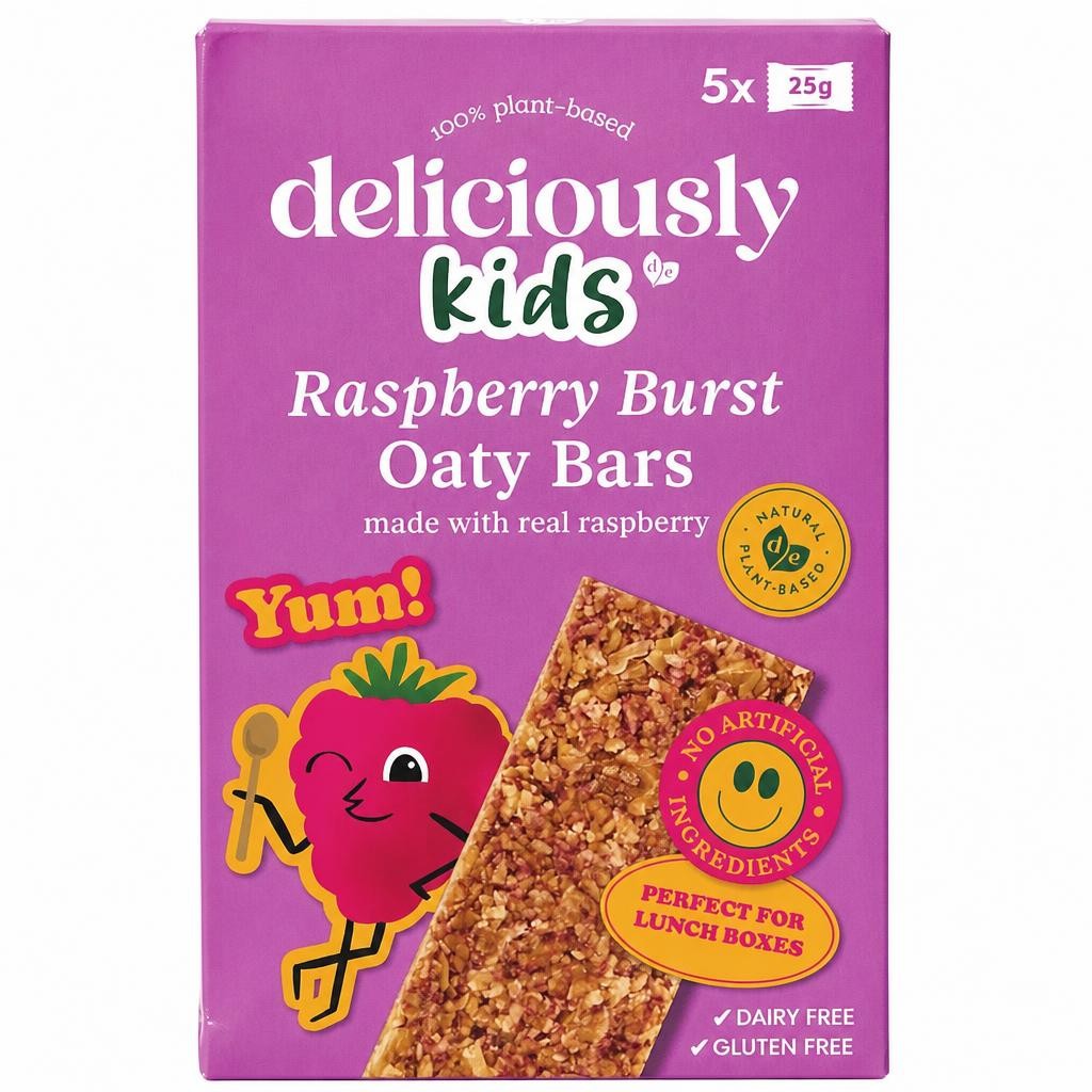 Deliciously Kids Raspberry Burst Oaty Bars 5 x 25g
