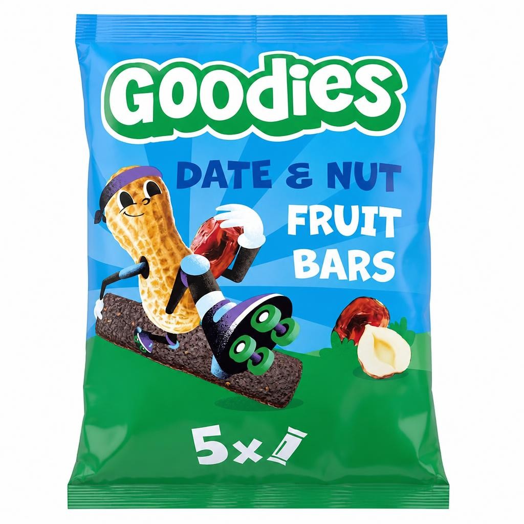 Goodies Date & Nuts Fruit Bars 5x20g