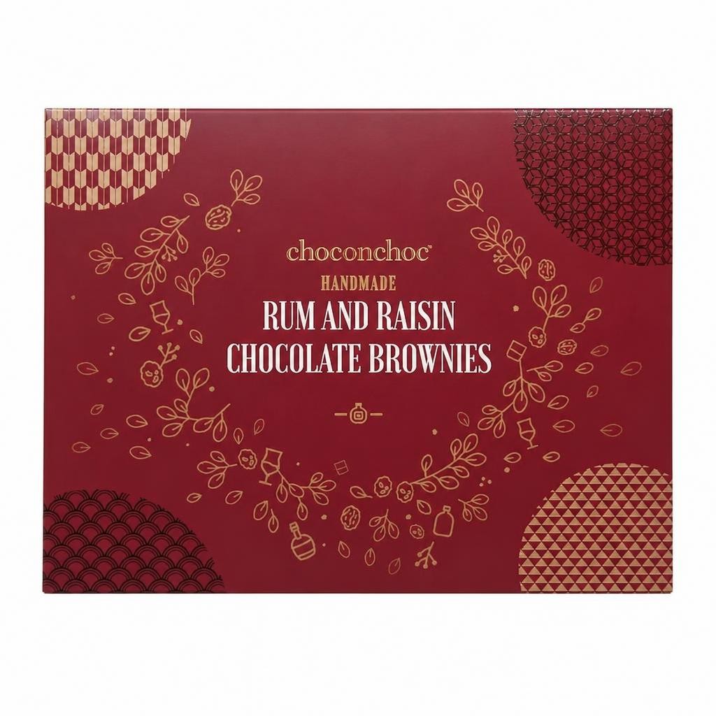 Rum and Raisin Chocolate Brownies