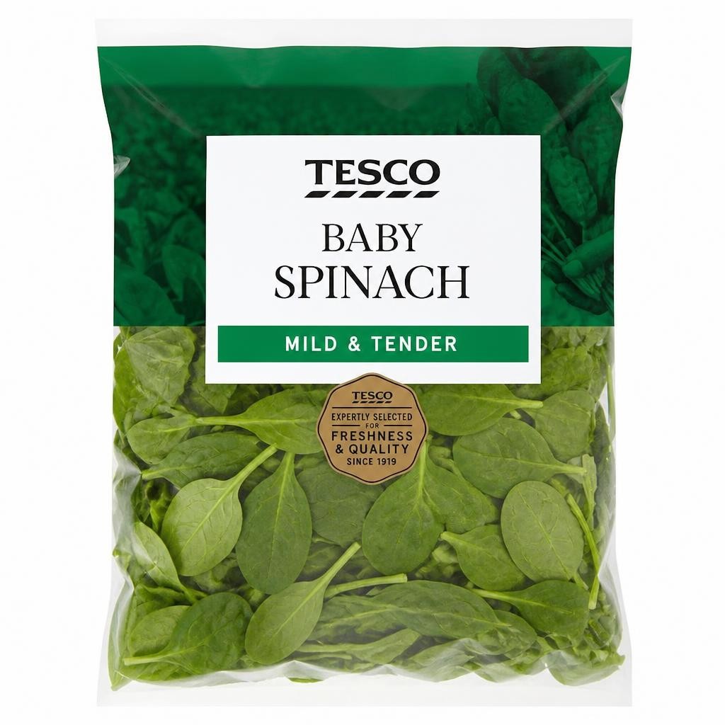 Tesco Baby Spinach 250G