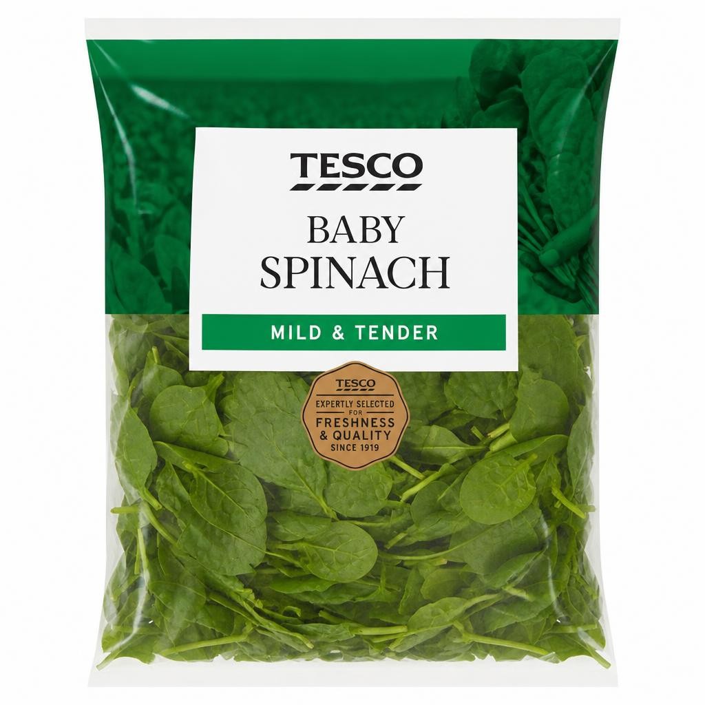Tesco Baby Spinach 250G