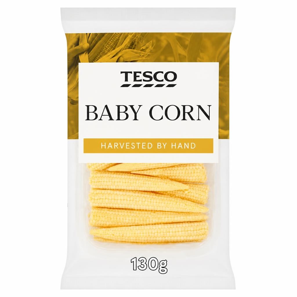 Tesco Baby Corn 130G
