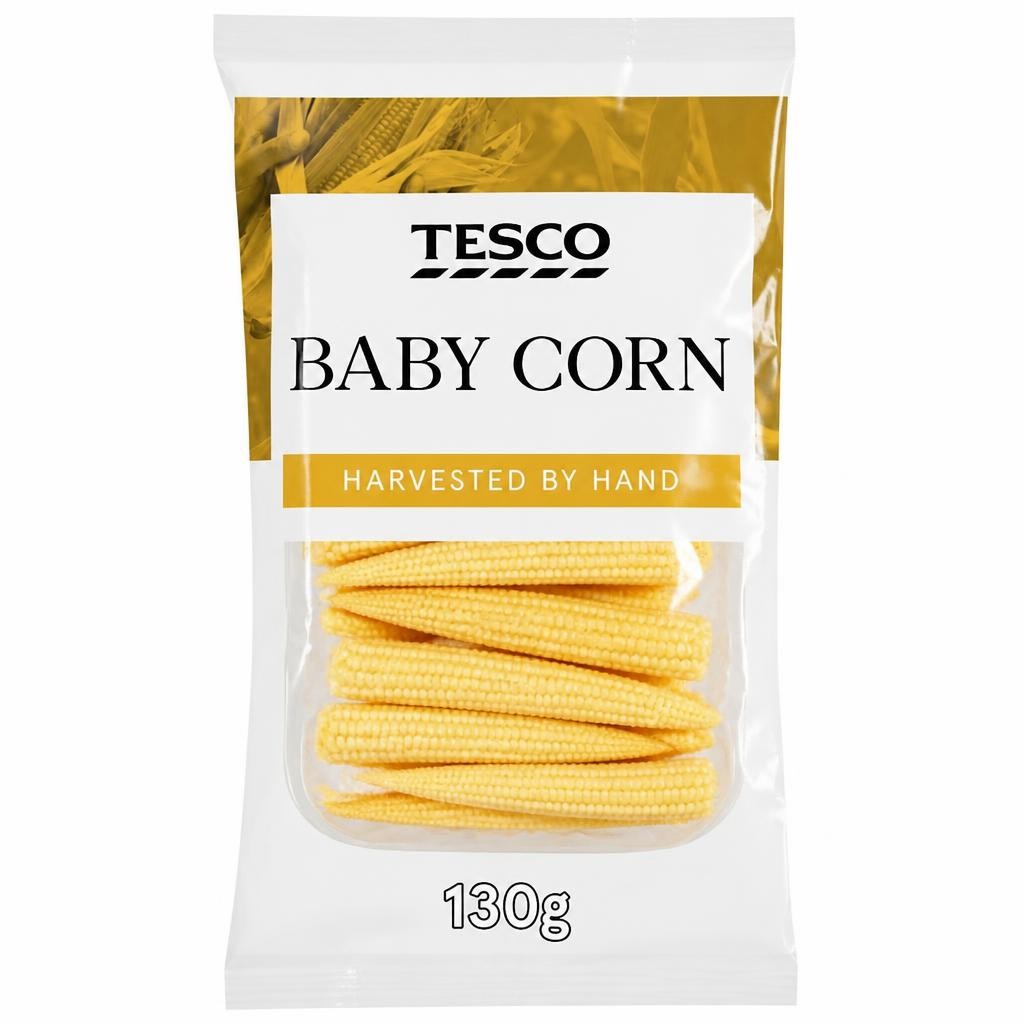 Tesco Baby Corn 130G