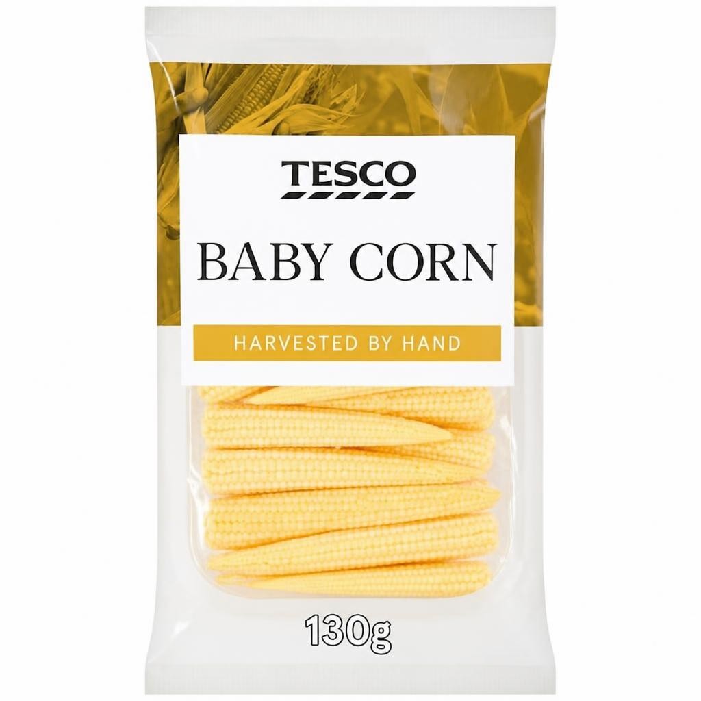Tesco Baby Corn 130G