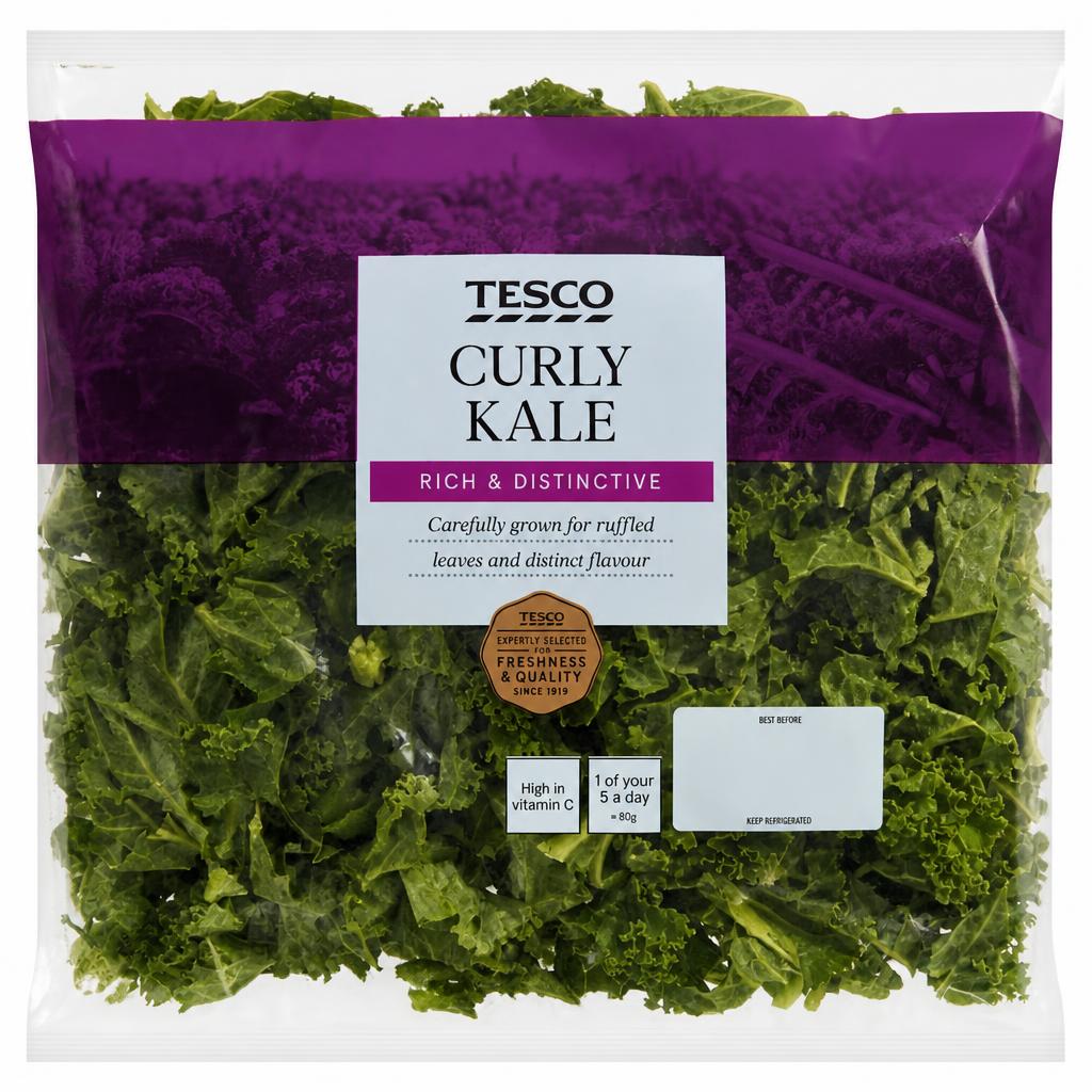 Tesco Curly Kale 180G