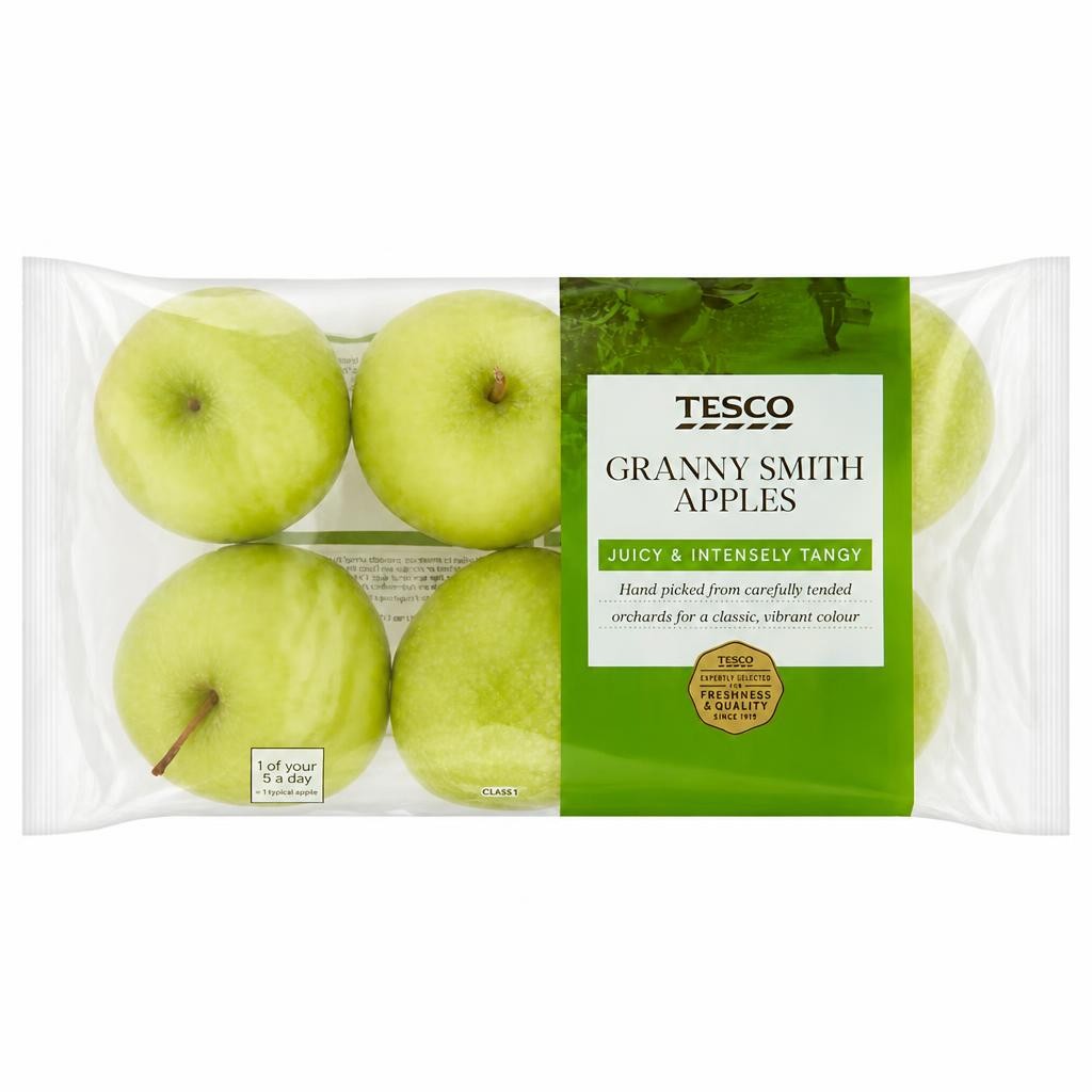 Tesco Granny Smith Apples Minimum 5 Pack