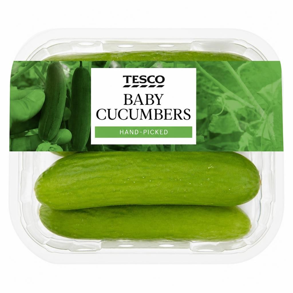 Tesco Baby Cucumbers 200G