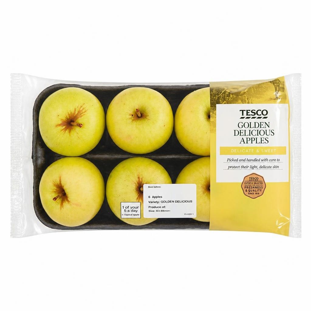Tesco Golden Delicious Apple Minimum 5 Pack