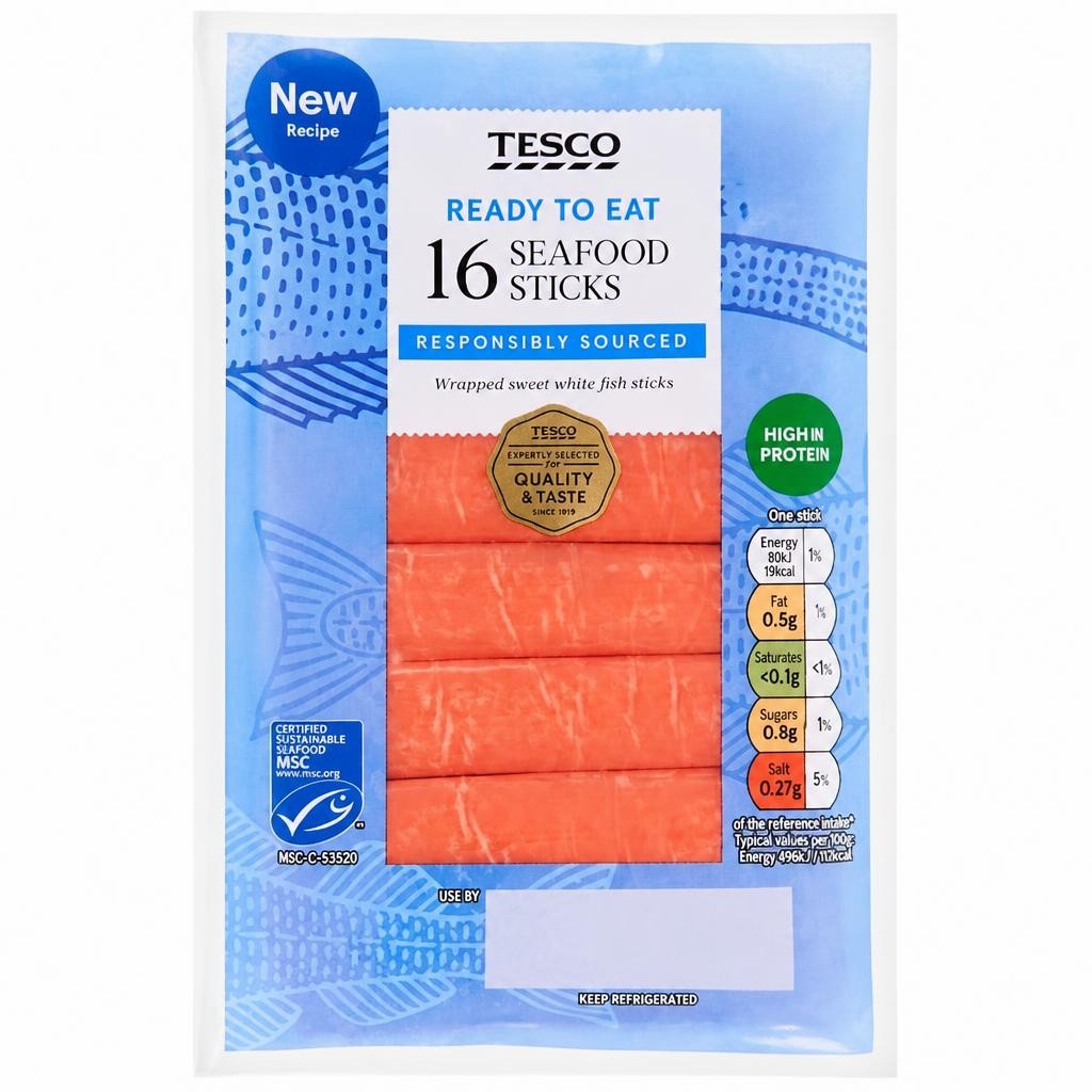 Tesco 16 Seafood Sticks 250G