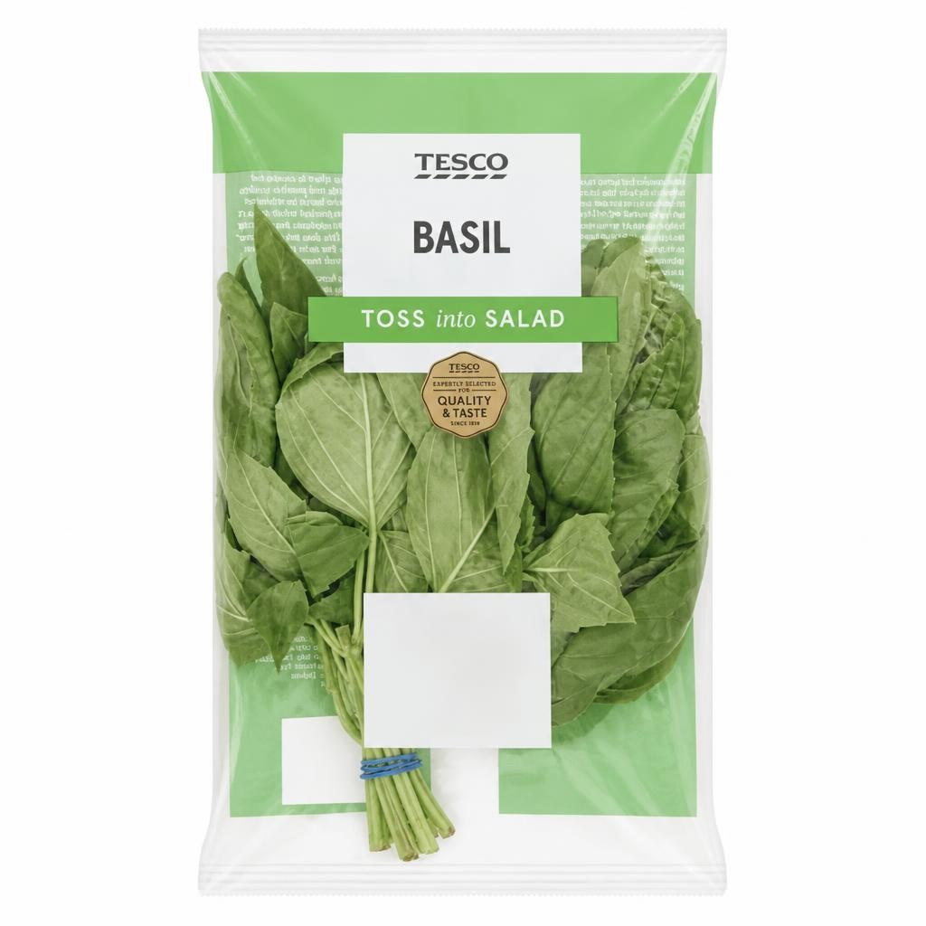 Tesco Cut Basil 30G