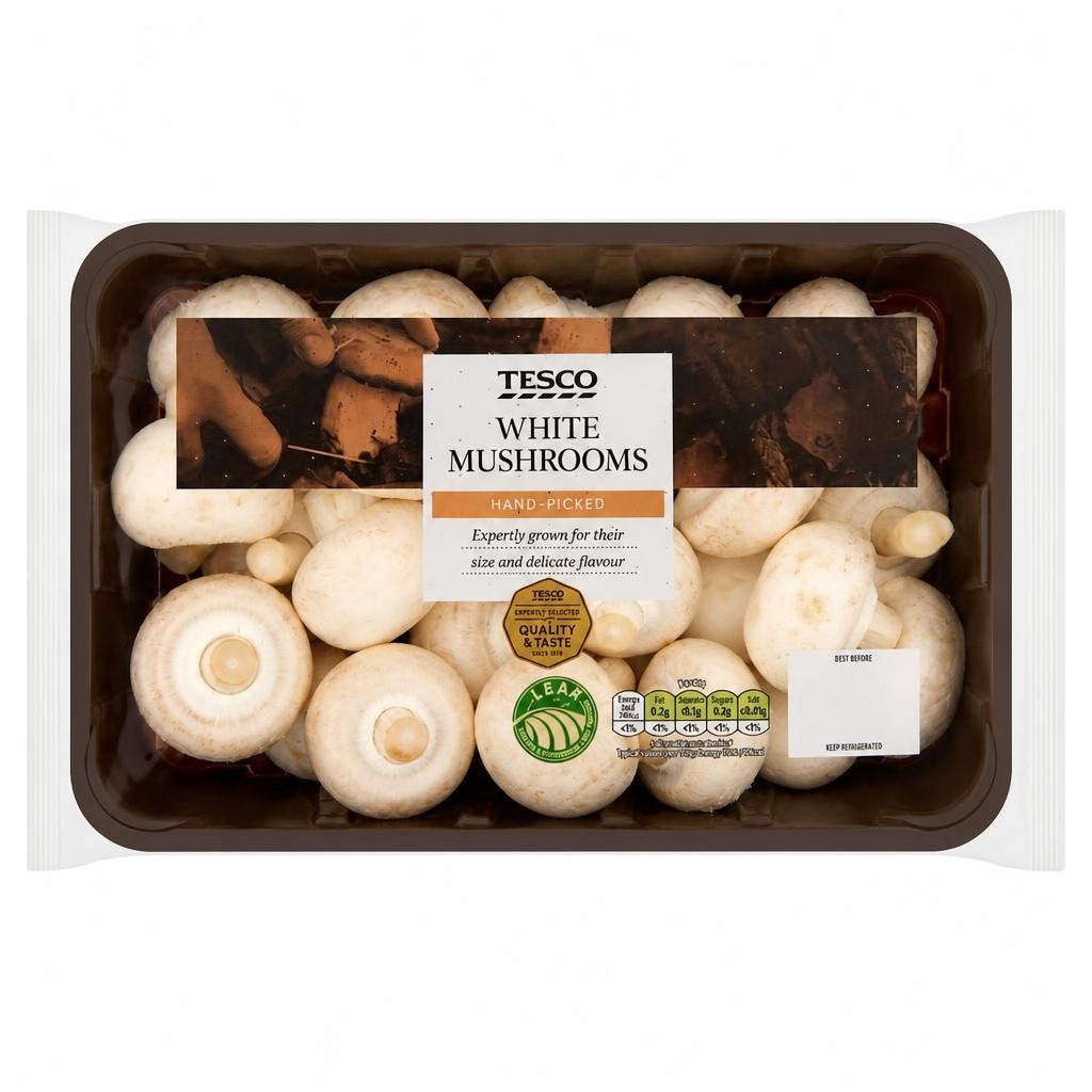 Tesco Family Pack Mushrooms 625G
