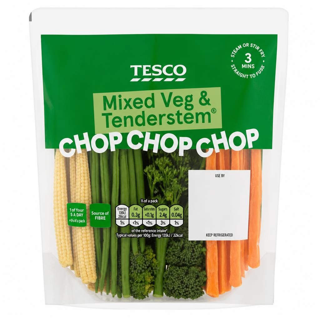 Tesco Tenderstem & Mixed Vegetables 160G