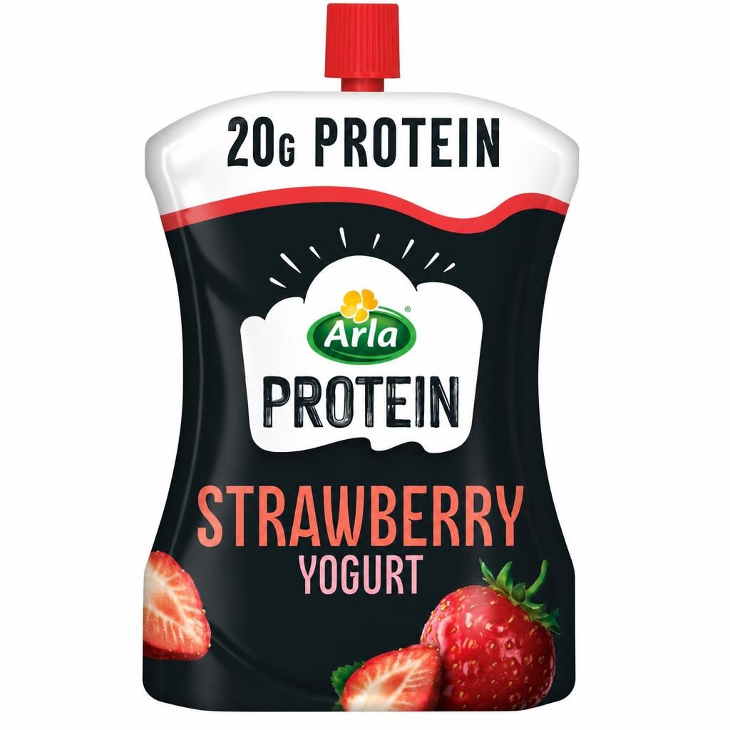 Arla Protein Strawberry Yogurt Pouch 200g