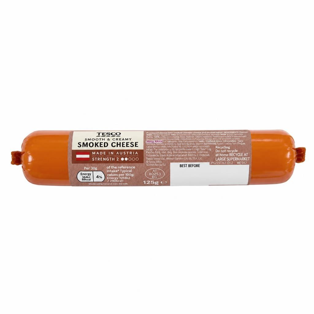 Tesco Smoked Cheese 125G