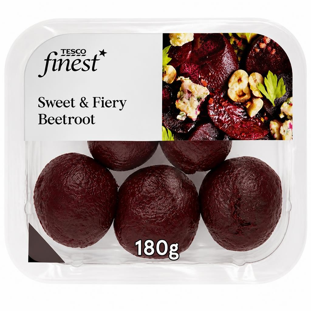Tesco Finest Sweet & Fiery Beetroot 180G