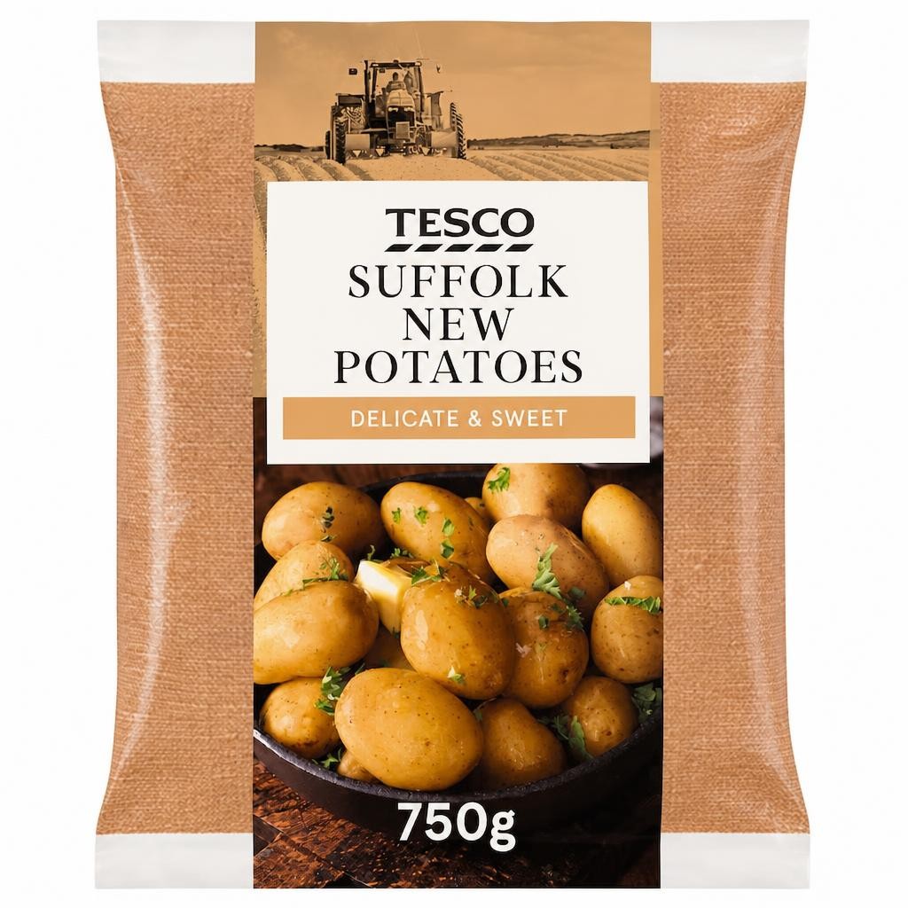Tesco Suffolk New Potatoes 750G