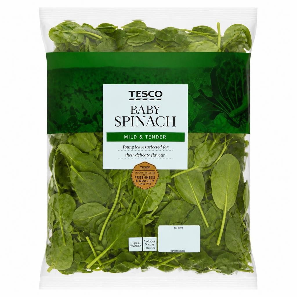 Tesco Spinach 500G