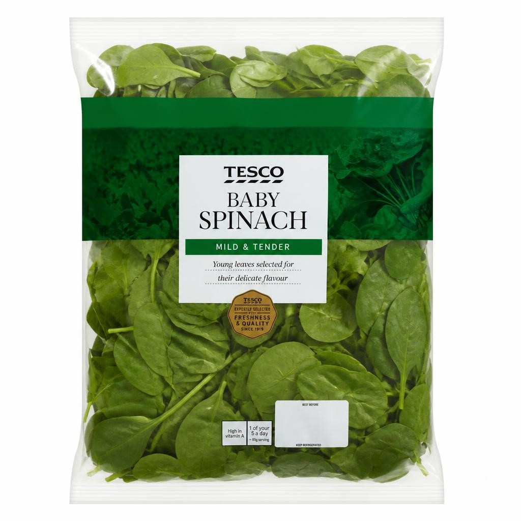 Tesco Spinach 500G