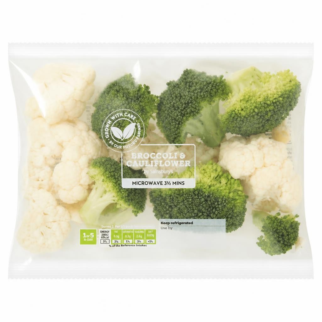 Sainsbury's Broccoli & Cauliflower Florets 240g