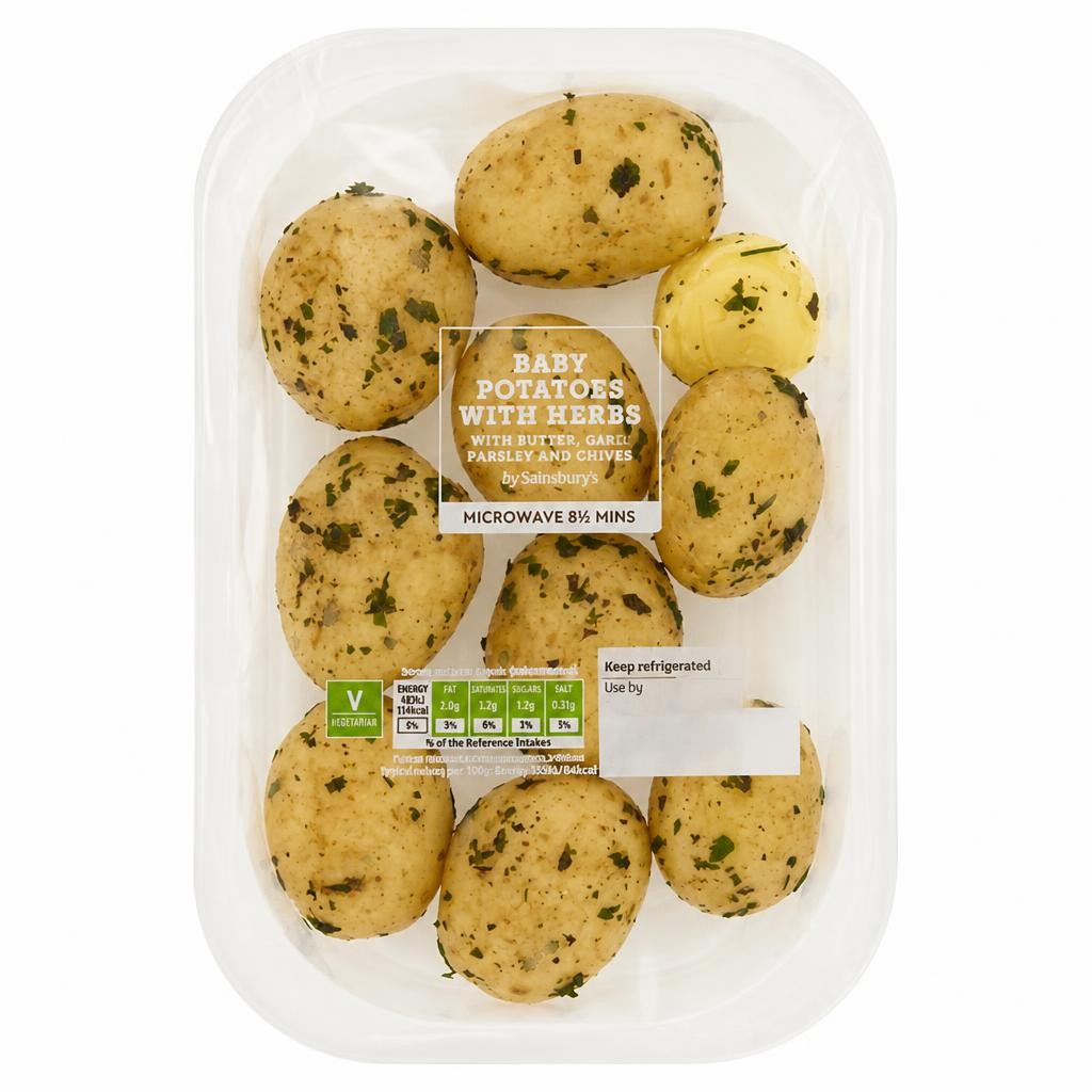 Sainsbury's Baby Potatoes with Herbs & Butter 385g