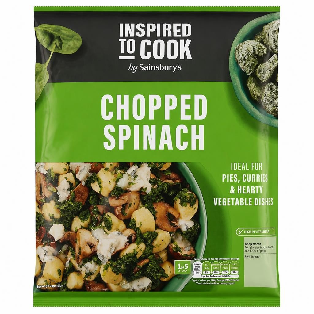 Sainsbury's Chopped Spinach 900g