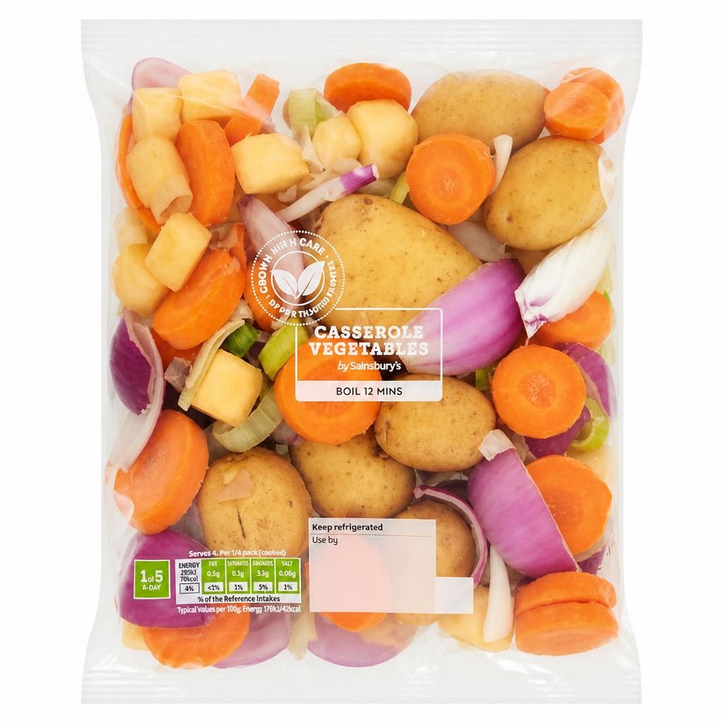 Sainsbury's Casserole Vegetables 700g