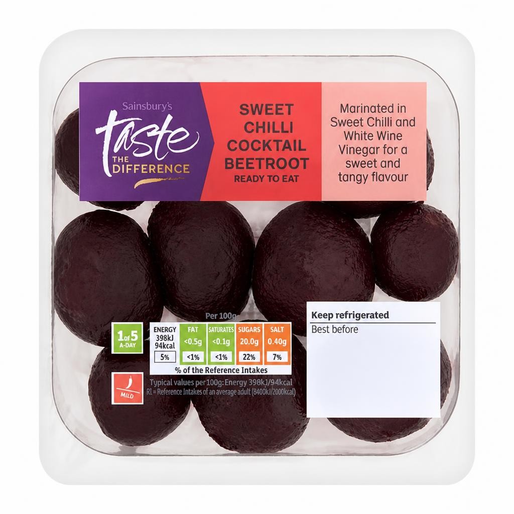 Sainsbury's Sweet Chilli Beetroot, Taste the Difference 200g