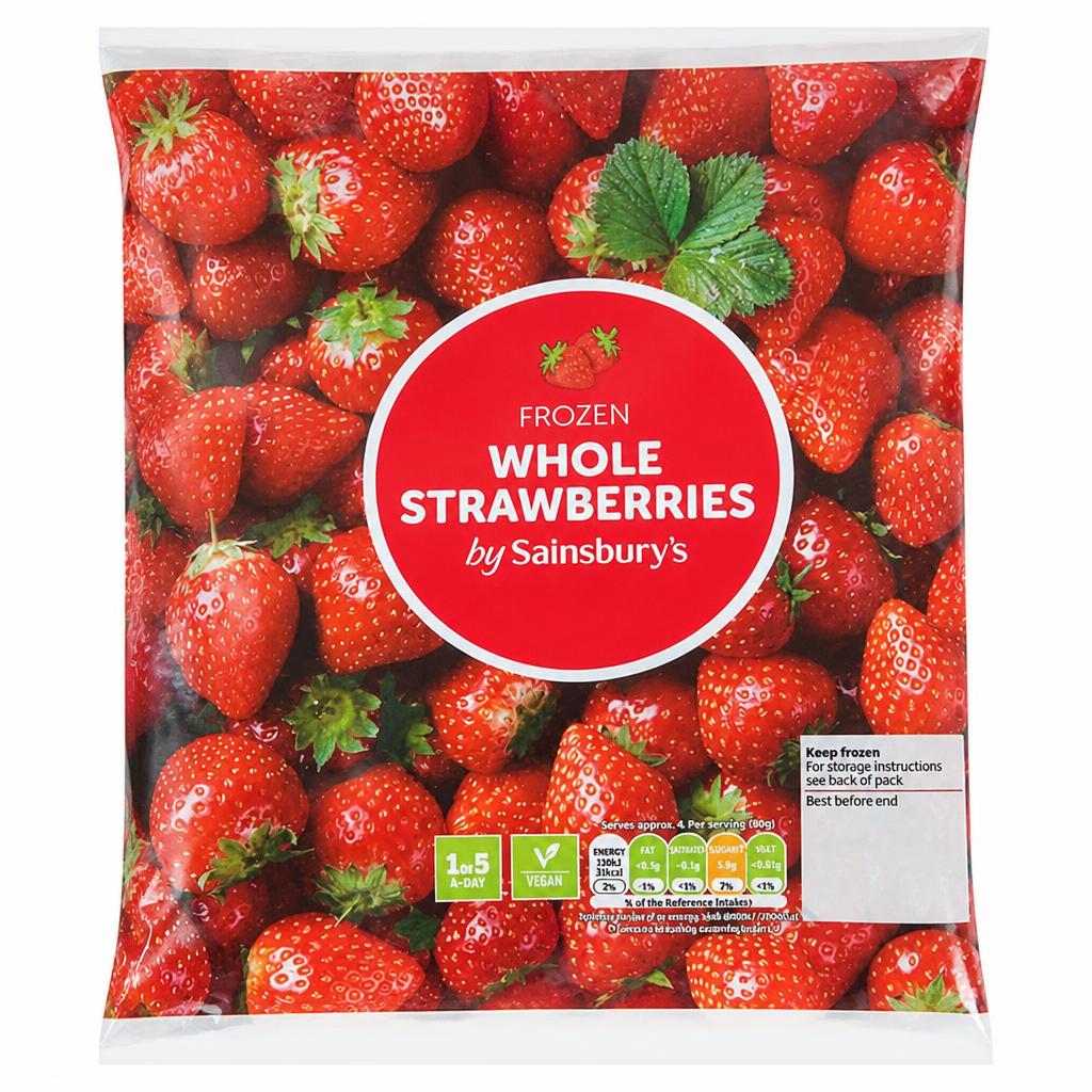 Sainsbury's Frozen Whole Strawberries 350g