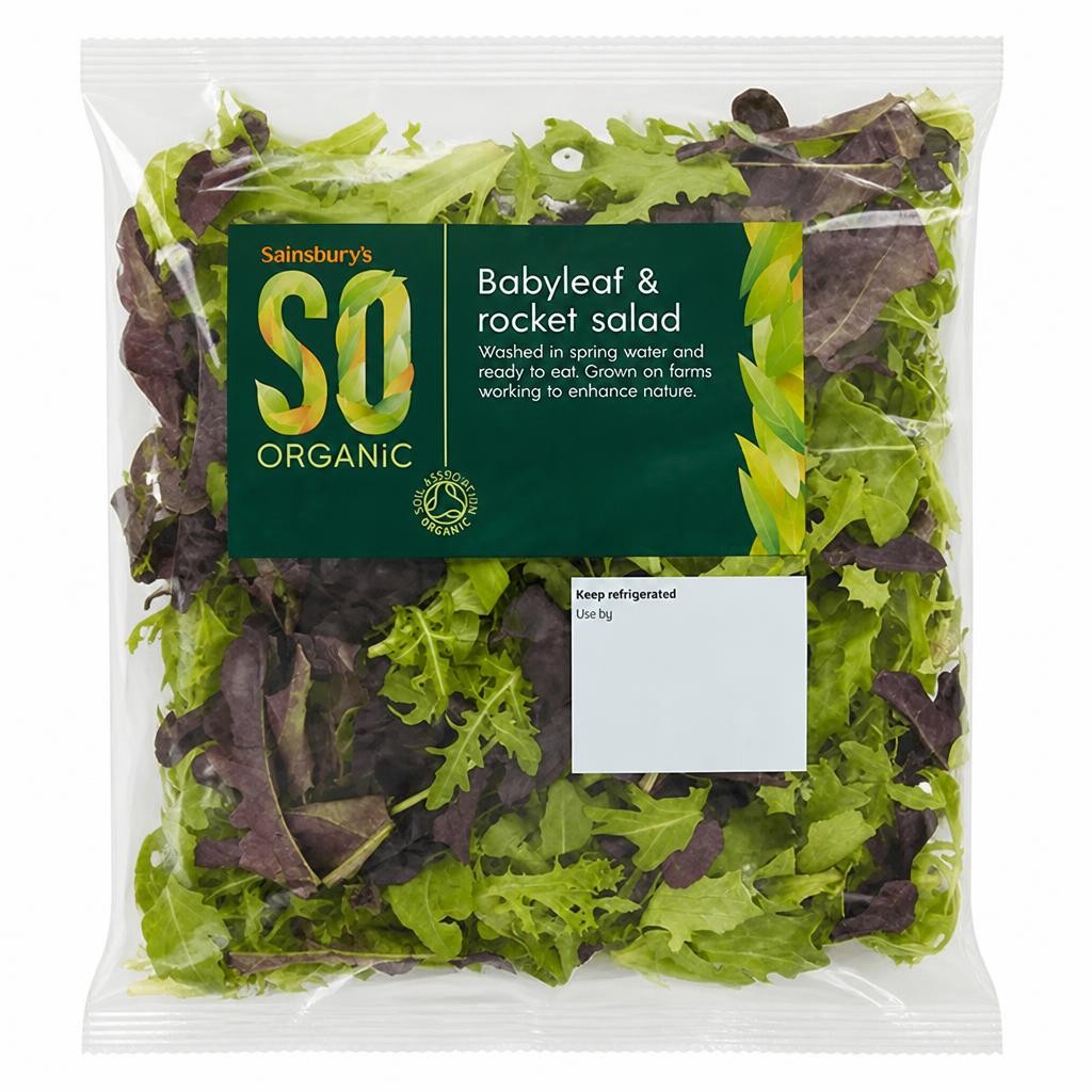 Sainsbury's Rocket Salad, SO Organic 60g