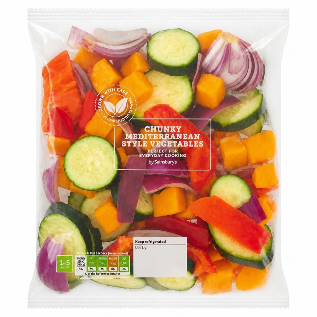 Sainsbury's Chunky Mediterranean Style Vegetables, Inspired to Cook 600g