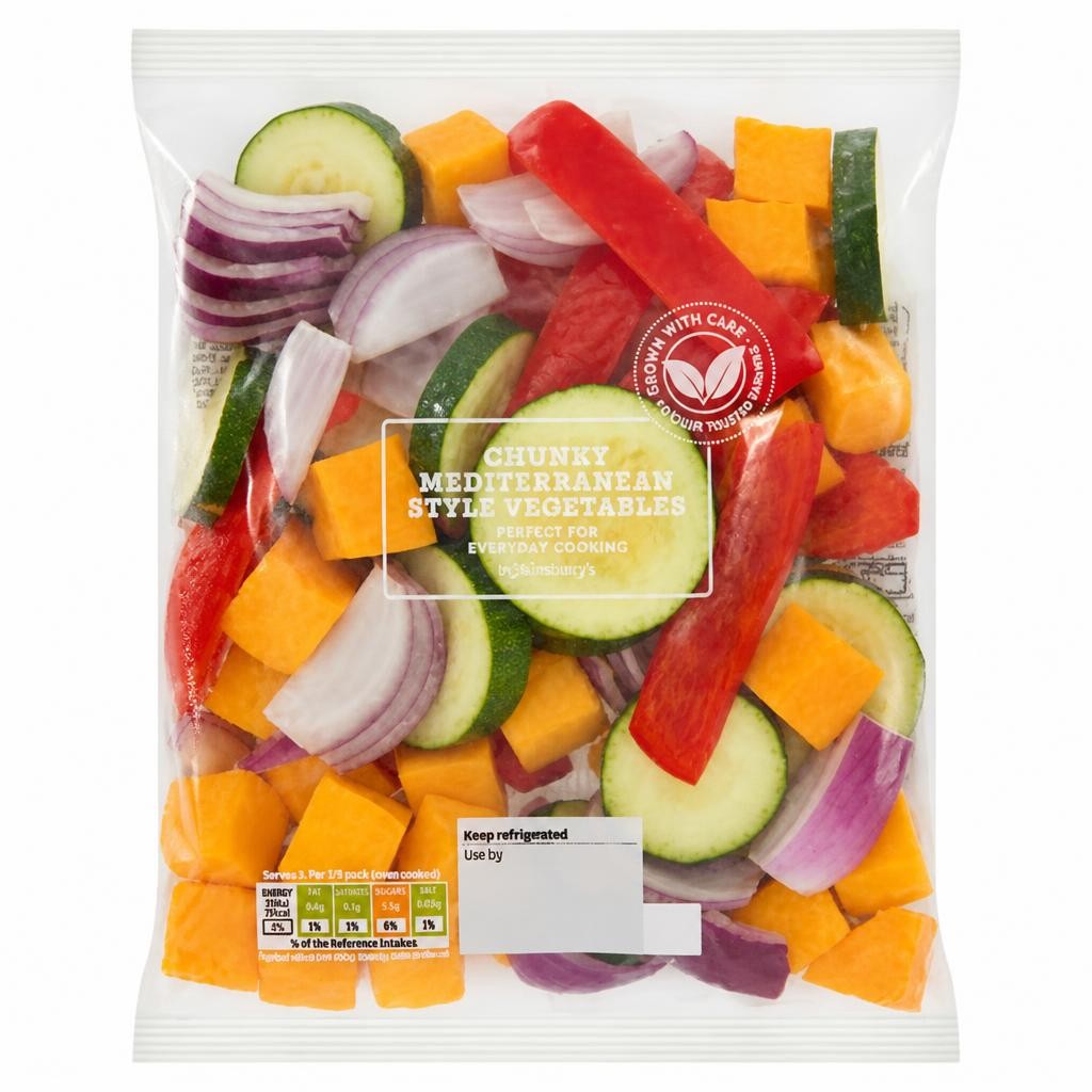 Sainsbury's Chunky Mediterranean Style Vegetables, Inspired to Cook 600g