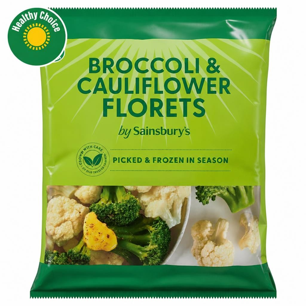 Sainsbury's Broccoli & Cauliflower Florets 900g