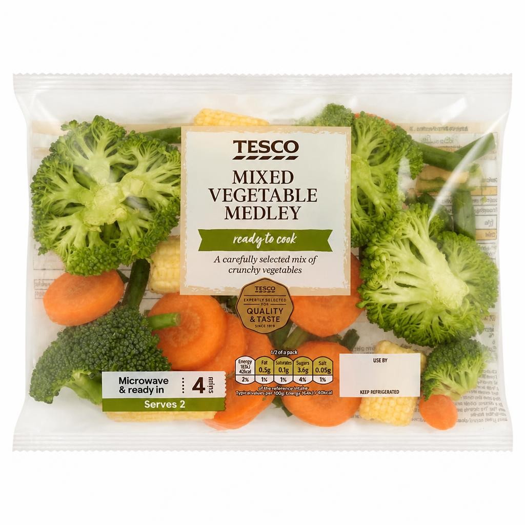 Tesco Mixed Vegetables 225G