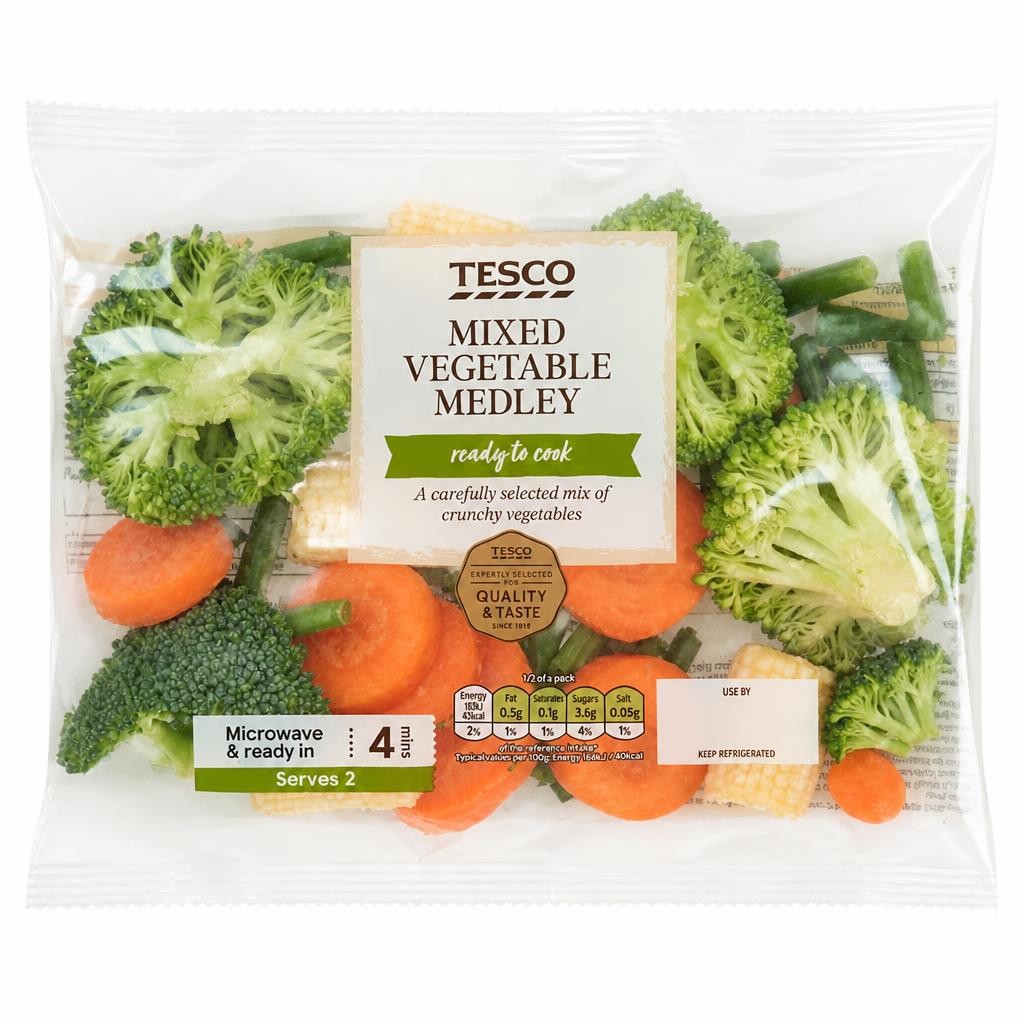 Tesco Mixed Vegetables 225G