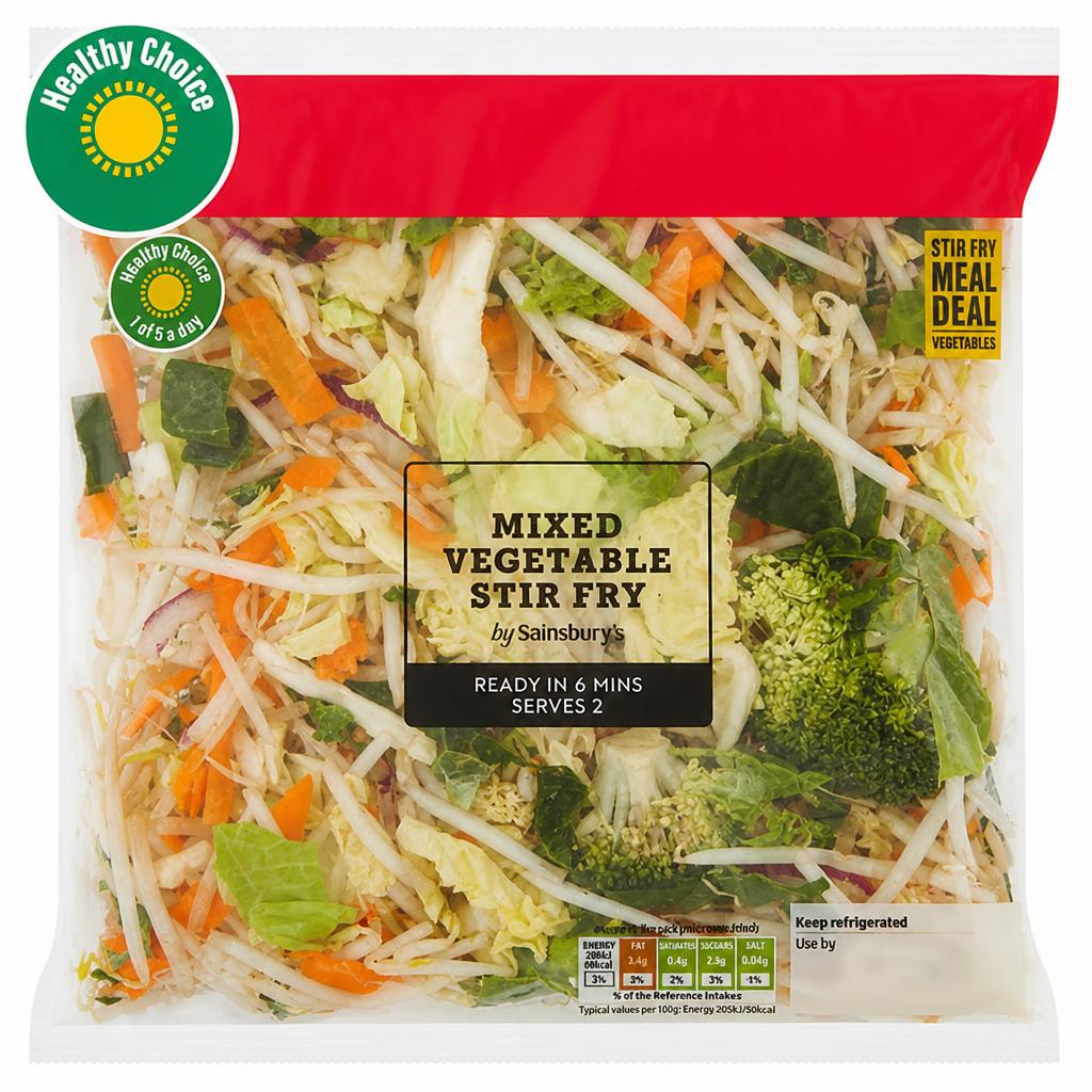 Sainsbury's Mixed Vegetable Stir Fry 300g