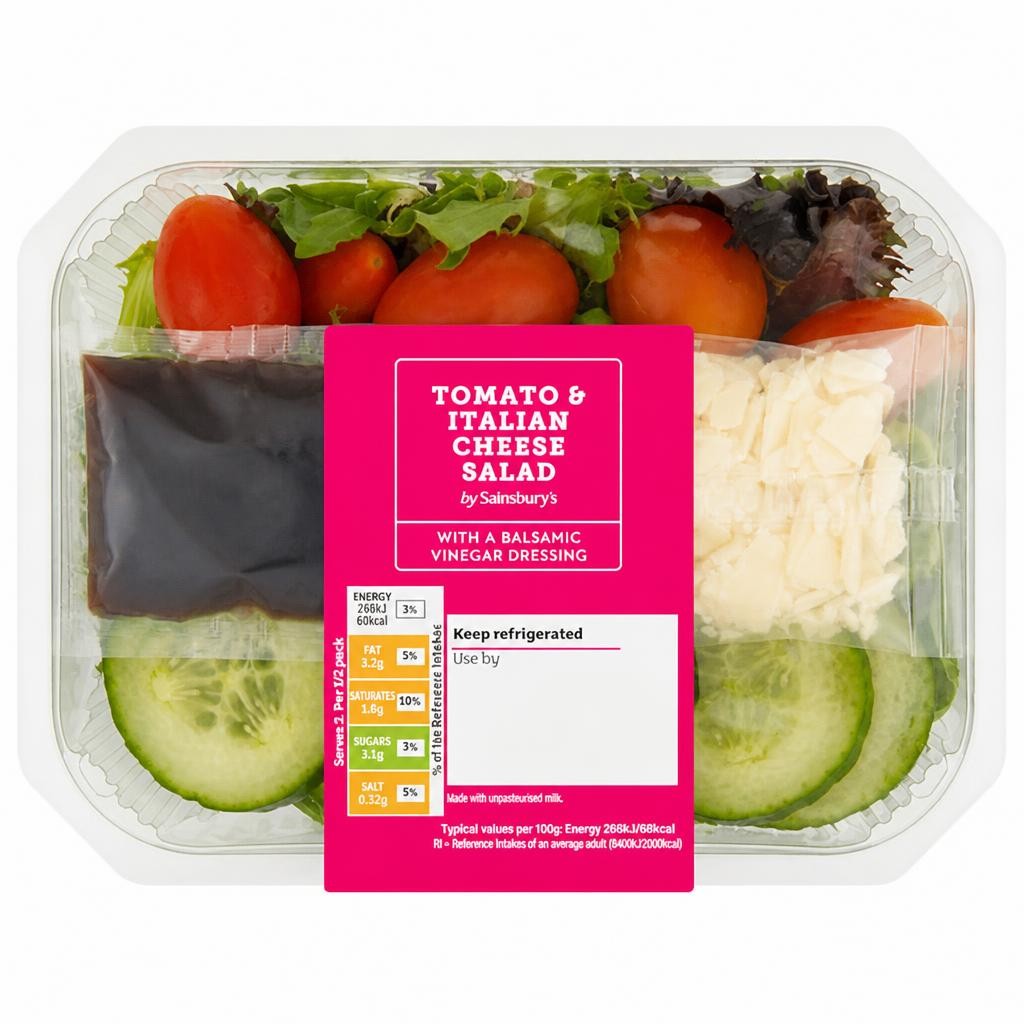 Sainsbury's Tomato & Italian Cheese Salad Bowl 175g
