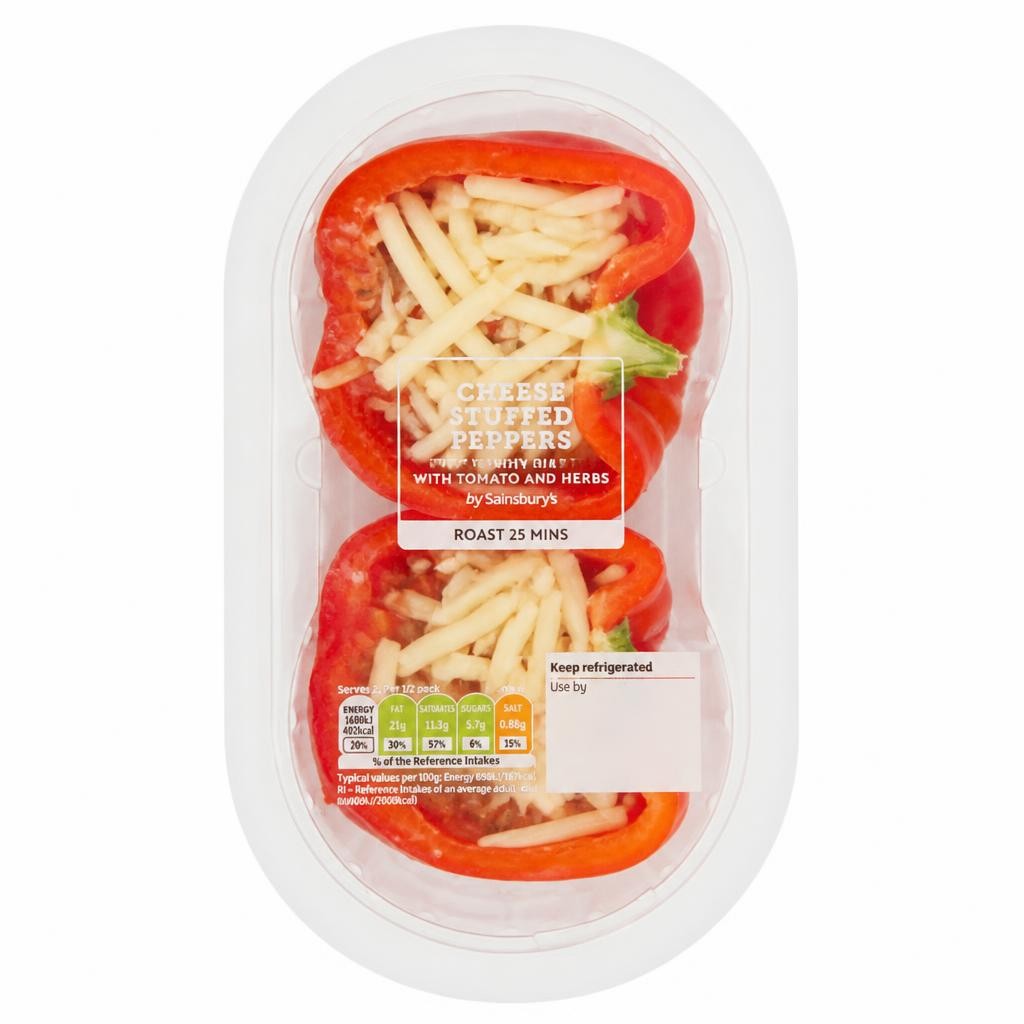 Sainsbury's Cheese Stuffed Peppers 320g