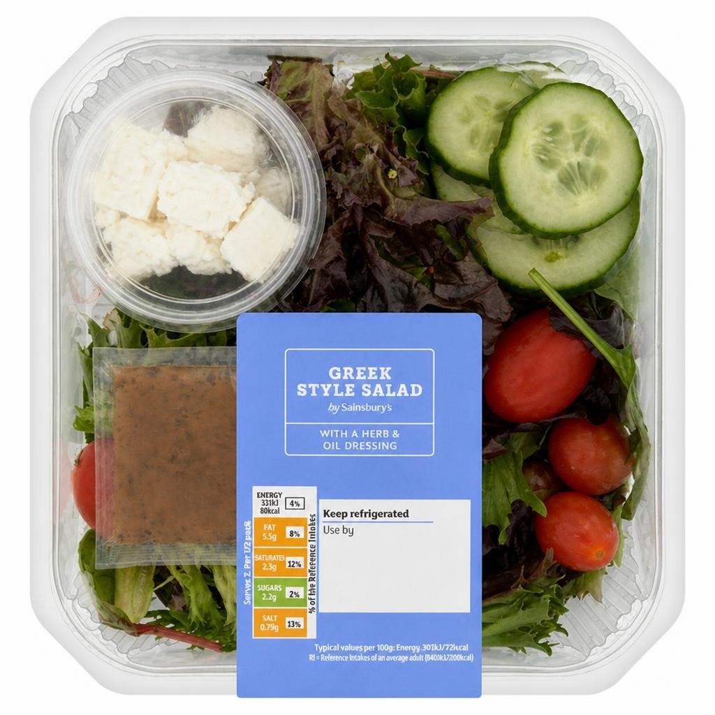 Sainsbury's Greek Style Salad Bowl 220g
