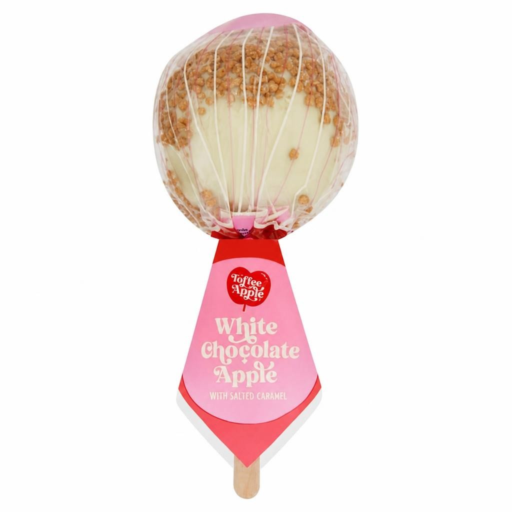 The Toffee Apple Co. White Chocolate Apple with Salted Caramel